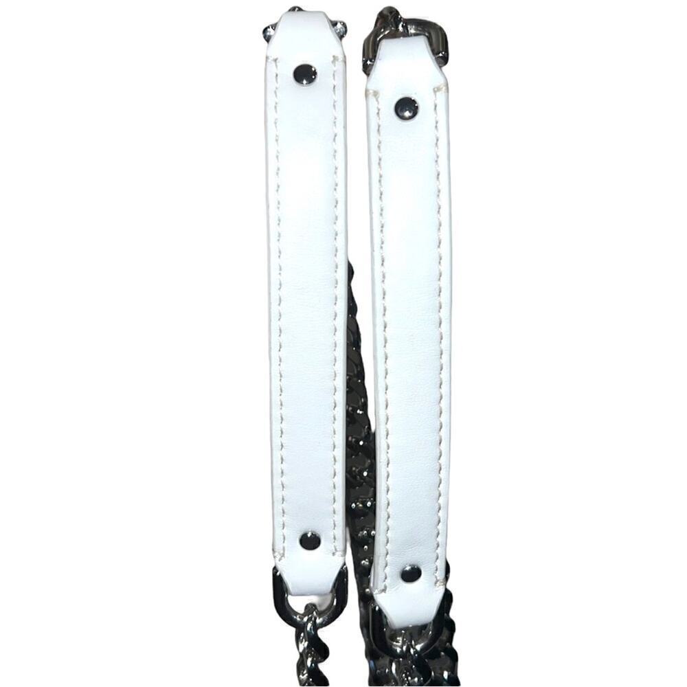 ▶️ Rebecca Minkoff ◀️ Edie Whip Chain Faux Leather Crossbody Shoulder Bag - Picture 11 of 17